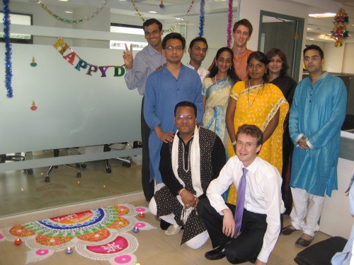 Diwali celebration at the office